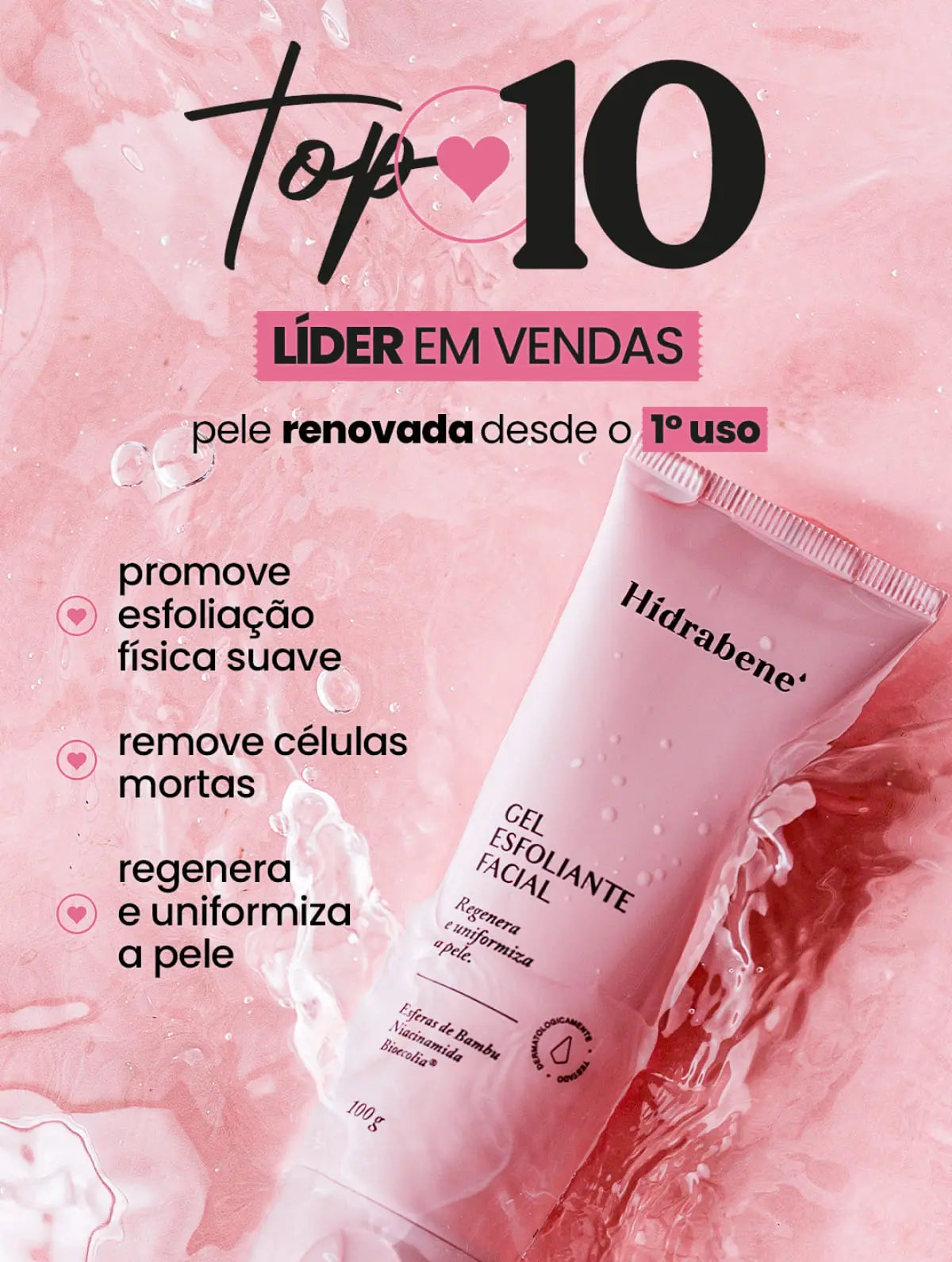 Hidrabene Gel esfoliante facial