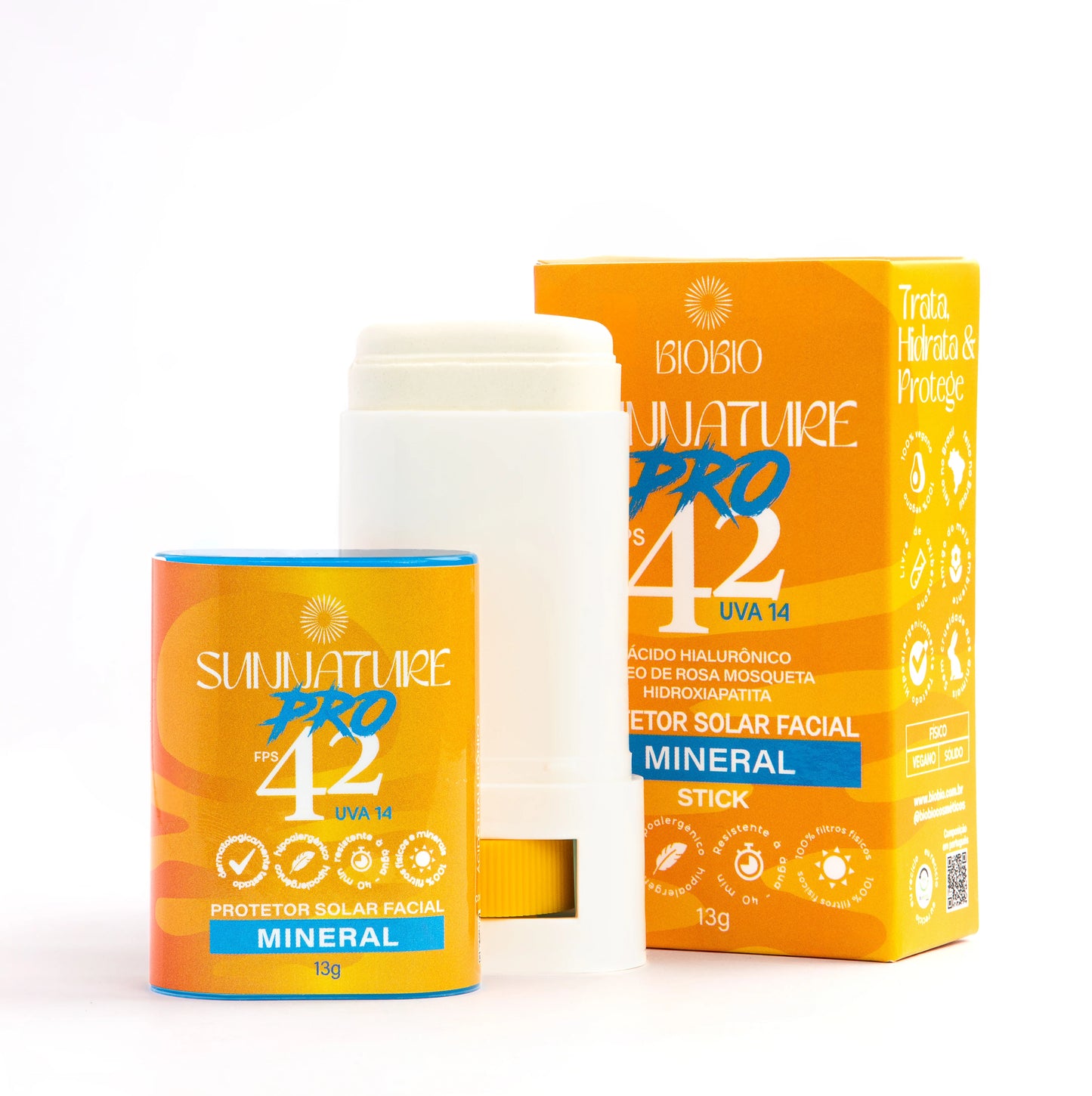 BioBio Protetor stick Sunnature pro FPS 42 100% Vegano