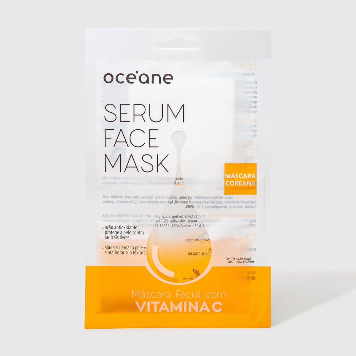 Sérum Face Mask by Océane - Máscara Facial com Vitamina C