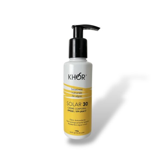 Protetor Solar Natural FPS30 KHOR – 140g (pump - pele seca)
