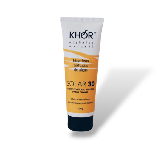 Protetor Solar Natural FPS30 KHOR – 100g (bisnaga - pele oleosa)