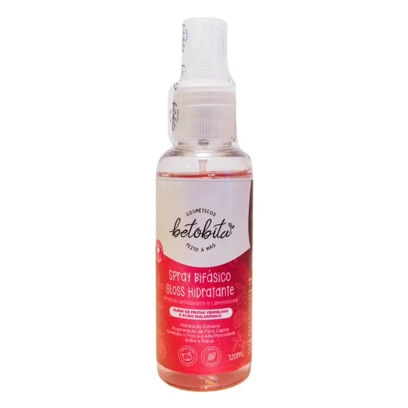BetoBita Spray Bifásico Gloss Hidratante 100% Vegano