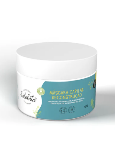 BetoBita Máscara capilar reconstrução 100% Vegano