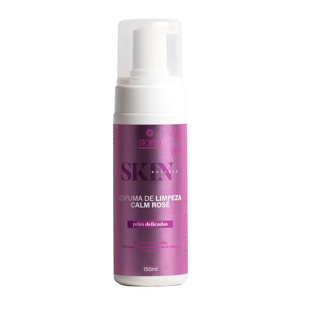 BioBio Espuma facial de limpeza Calm Rosé 100% Vegano
