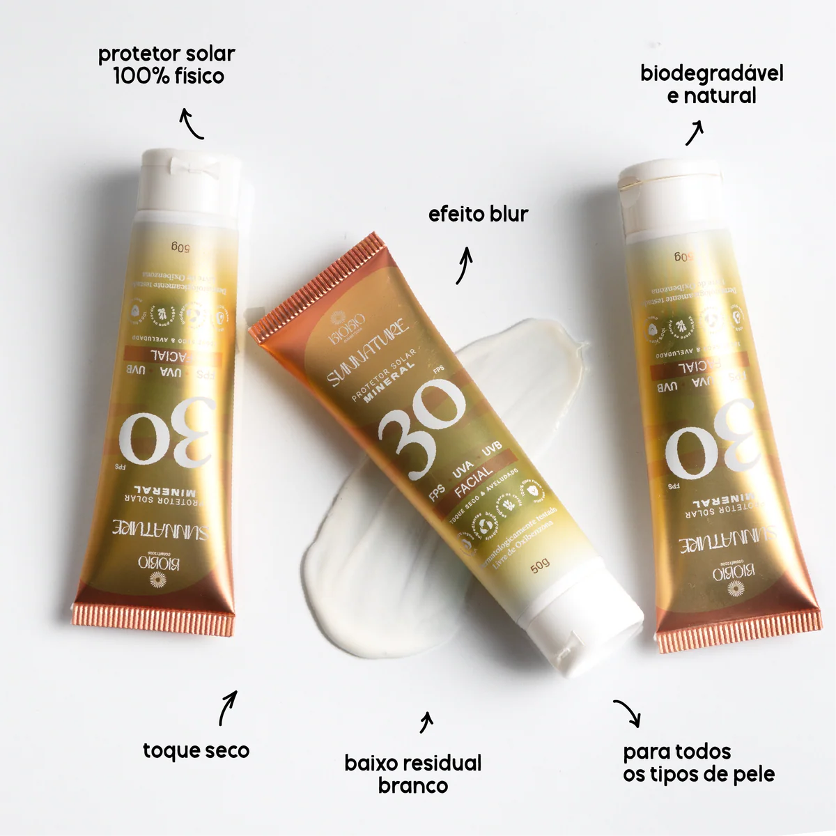 Sunnature BioBio Protetor Solar líquido 100% Físico e Mineral