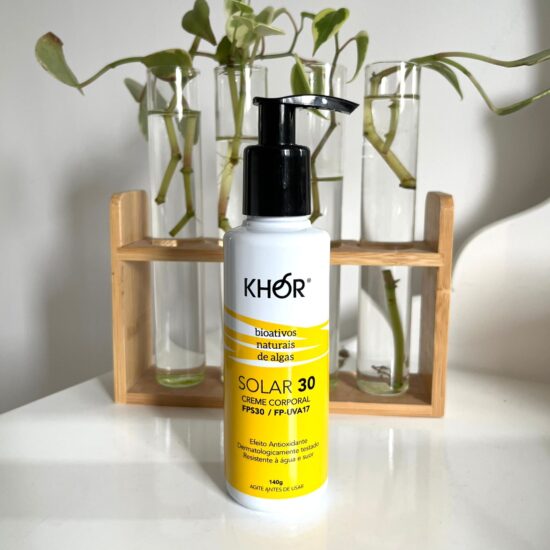 Protetor Solar Natural FPS30 KHOR – 140g (pump - pele seca)