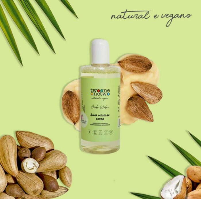 Twoone Onetwo Água Micelar Detox Angico Branco Natural e 100% Vegana
